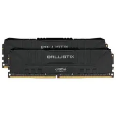 Memória Crucial Ballistix Sport LT, 8 GB (2X4),2400MHz, DDR4, CL16, Preta | R$239