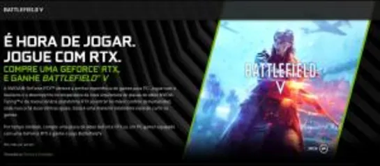 Compre uma RTX e ganhe Battlefield V