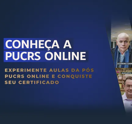 Cursos online gratuitos com certificado pela PUCRS na seleção