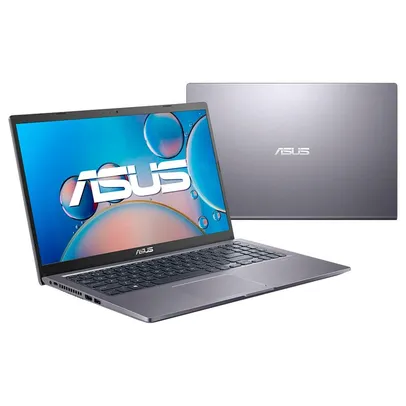 Notebook Asus i3-1005G1 4RAM 256SSD 15" HD TN Bordas Finas - 1.8Kg - Linux - Bateria 37W - Cam VGA