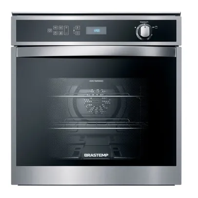 Forno de Embutir a Gás Brastemp 78 Litros Cor Inox com Convecção e Termômetro Meat Control   - BOH84