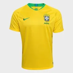 Camisa Seleção Brasil I 2018 s/n° - Torcedor Nike Masculina - Amarelo e Verde | R$80