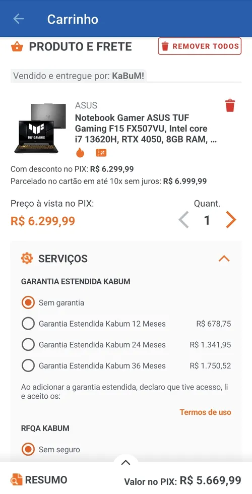 Imagem na descrição da promoção