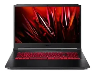 Notebook gamer Acer Aspire Nitro 5 AN517-54 preta e vermelha 17.3, Intel Core i5 11400H  8GB de RAM 