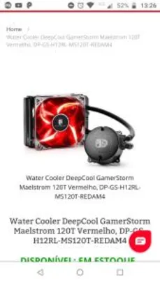 Water Cooler DeepCool GamerStorm Maelstrom 120T Vermelho, DP-GS-H12RL-MS120T-REDAM4