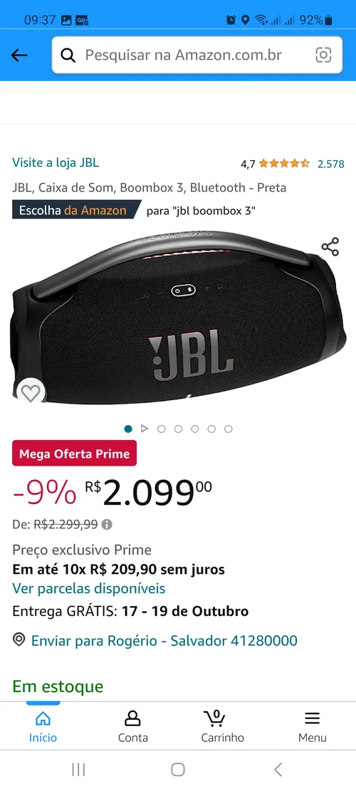 Imagem na descrição da promoção