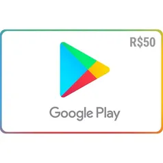 Gift Card Digital código do Google Play R$ 50,00