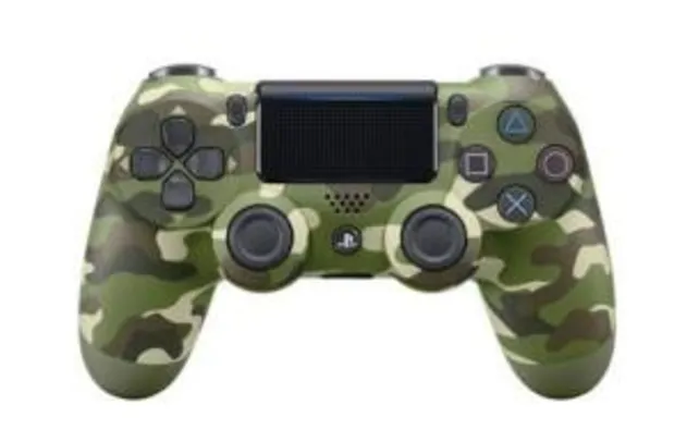 CONTROLE DUALSHOCK 4 - Green Camouflage | R$220