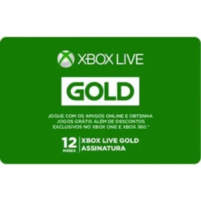 [APP] Gift Card Digital Xbox Live 12 Meses