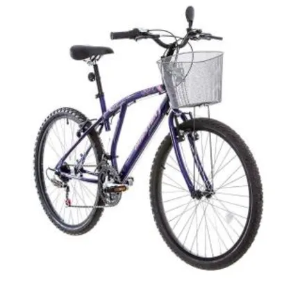 Bicicleta Aro 26 Houston Bristol Lance com 21 Marchas – Violeta - R$334