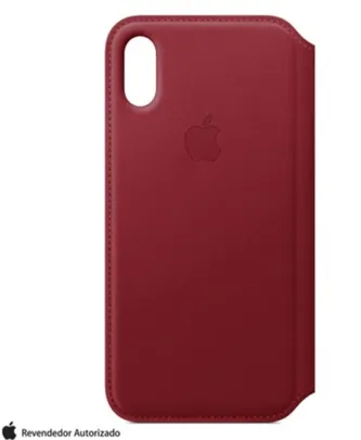 Capa para iPhone XS Folio de Couro Vermelha - Apple - MRWX2ZM/A