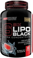 6 SIX LIPO BLACK ULTRA CONCENTRATE 60CAPS - Bodybuilders