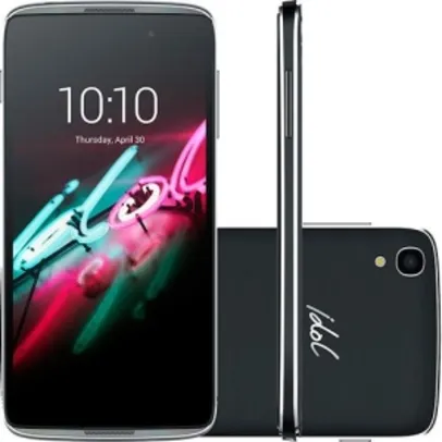 [Submarino] Smartphone Alcatel Idol3 Dual Chip Android 5.1 Tela 4,7" LCD IPS 16GB 4G Câmera 13MP - Cinza por R$ 603