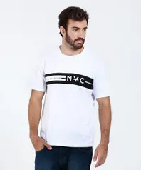 Camiseta Masculina Manga Curta New York Marisa