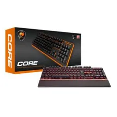 Teclado Semi-Mecânico Gamer Cougar Core, LED, ABNT - 37CORXNMB.0004