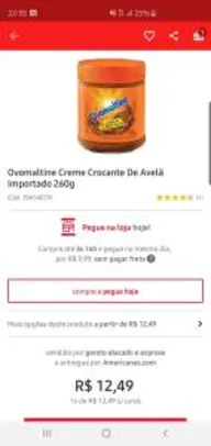 4 Ovomaltine Creme Crocante De Avelã Importado 260g