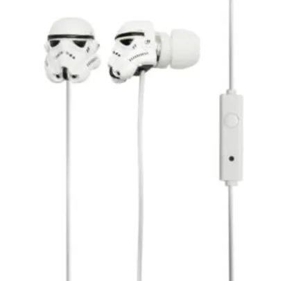Fone de Ouvido Intra Auricular iwill Star Wars Storm Trooper Branco Com Microfone | R$40