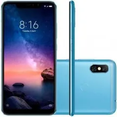 Smartphone Xiaomi Redmi Note 6 Pro 64GB Versão Global Desbloqueado Azul - R$1006