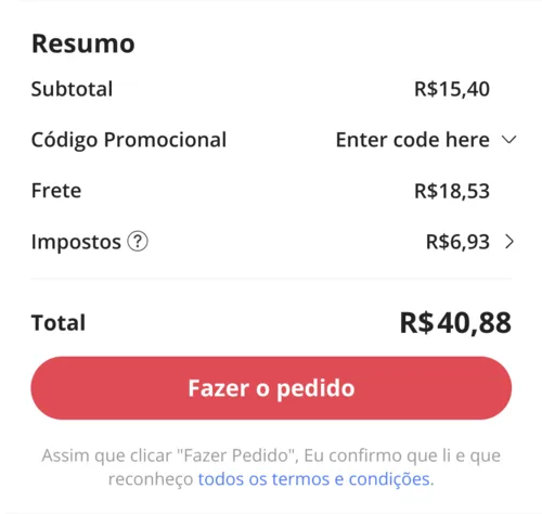 Imagem na descrição da promoção