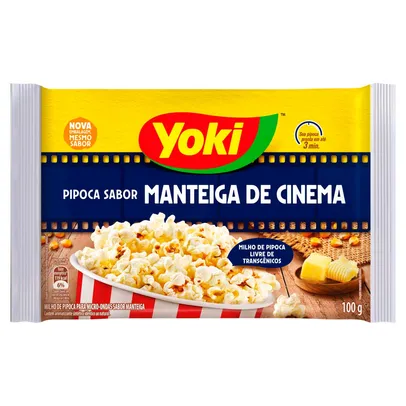 [Leve 6 pague 3] Pipoca para Micro Ondas Manteiga de Cinema Yoki - 100g