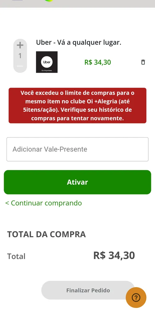 Imagen na descrição da promoção