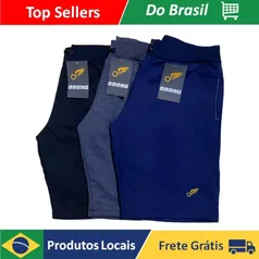 [Do Brasil] Kit com 3 bermudas