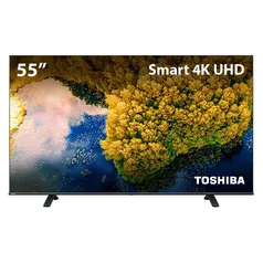 Smart TV DLED 55 4K Toshiba 55C350LS VIDAA 3 HDMI 2 USB Wi-Fi - TB011M