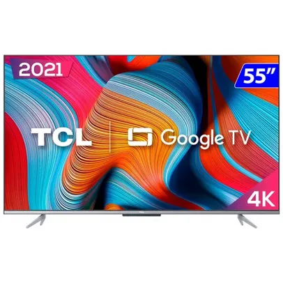 Smart TV tcl LED 55 4K uhd Wi-Fi Google Android TV Comando de Voz 55P725