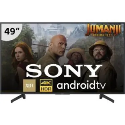 Smart TV LED 49" Sony Android TV X805G 4K XBR-49X805G | R$2.519