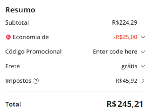 Imagem na descrição da promoção