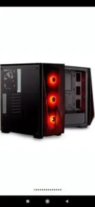 Gabinete Gamer Corsair Carbide Series Spec Delta RGB, Mid-Tower, 3 Fans, Vidro Temperado, Preto - R$400