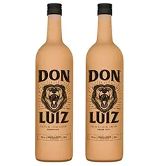 [Prime] Licor De Doce De Leite Don Luiz 750ml - Dulce De Leche Cream - Kit 2