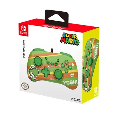 Controle com Fio HORI Nintendo Switch HORIPAD Mini (Yoshi)  - Officially Licensed By Nintendo