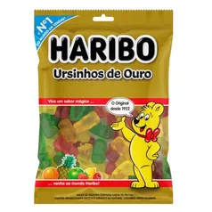 BALA HARIBO URSINHOS DE OURO 12 PACOTES DE 220g