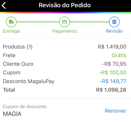 Imagem na descrição da promoção