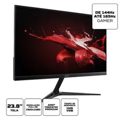 Monitor Gamer Acer RG241Y 165HZ 1MS FHD FreeSync HDR10 IPS Zero frame | R$1143