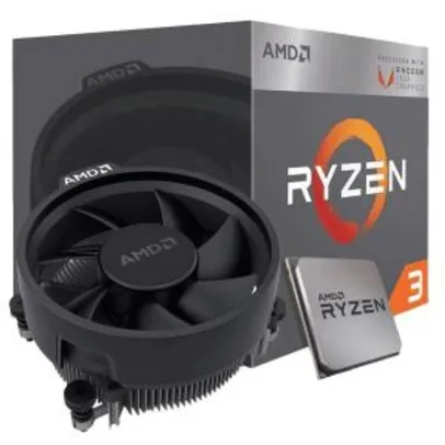 Processador AMD Ryzen 3 3200G 3.6GHz (4.0GHz Turbo) | R$ 589