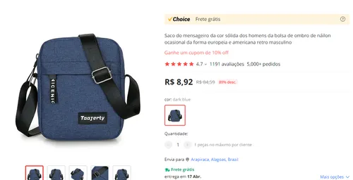 Imagem na descrição da promoção