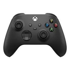Controle Microsoft Xbox Carbon Black, Sem Fio, Para Xbox Series X e S, Preto - Qat-00007