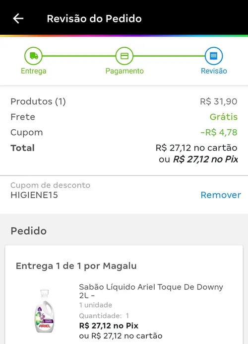 Imagem na descrição da promoção