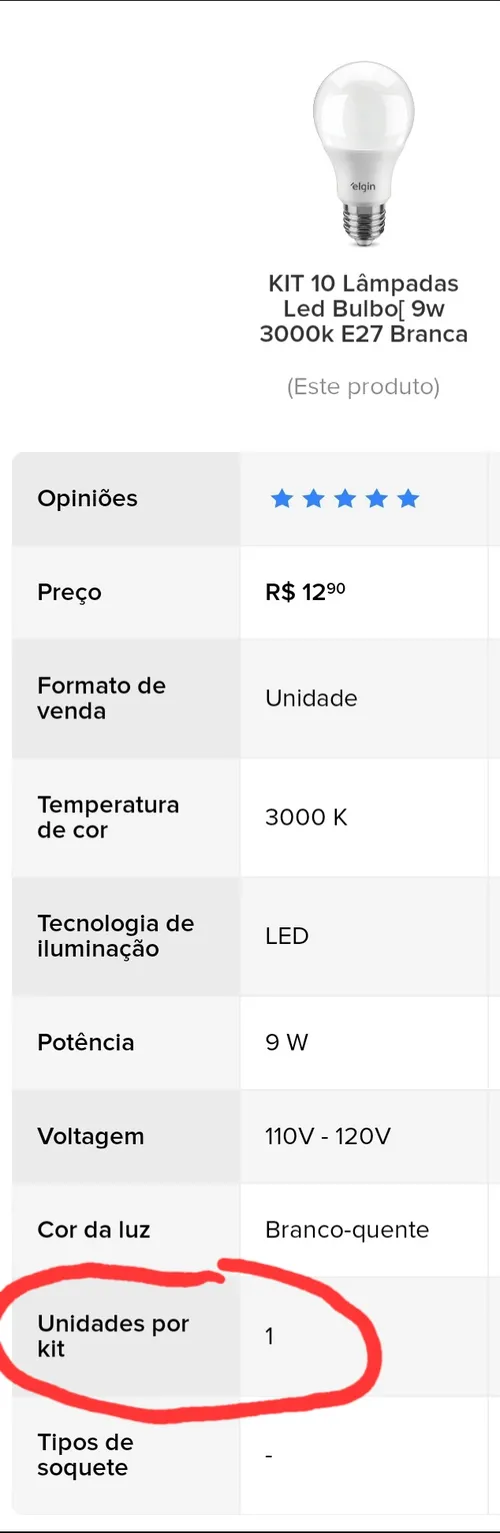 Imagen na descrição da promoção