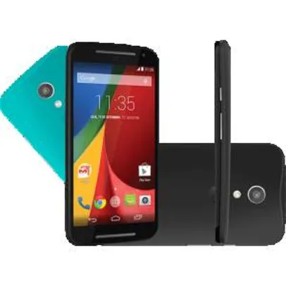 [ShopTime] Motorola Moto G (2ª Geração) Colors Dual Chip 8GB 3G Wi-Fi Câmera 8MP Preto por R$ 521