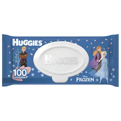 Toalha Umedecida Huggies Frozen Com 100 Unidades