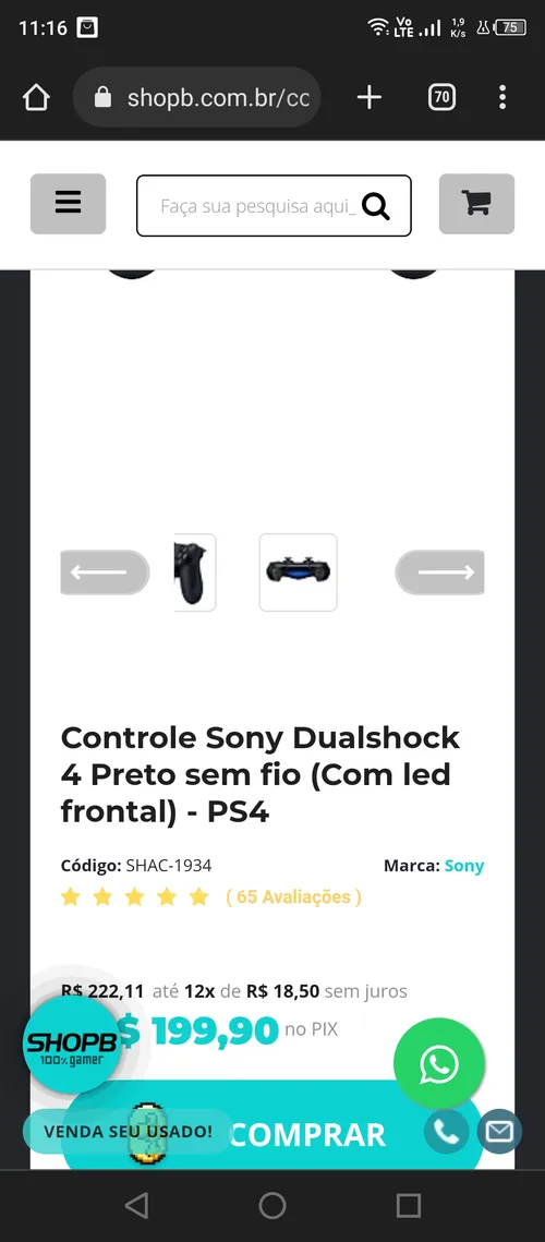 Imagem na descrição da promoção