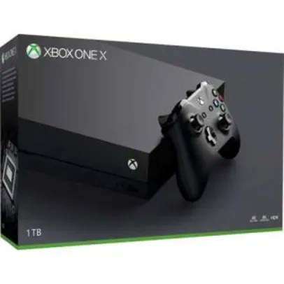 Xbox one X 1Tb com frete grátis