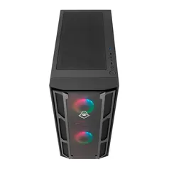 Gabinete Gamer Mancer Warg Lateral Vidro Preto, MCR-WG01-RGB