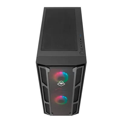 Gabinete Gamer Mancer Warg Lateral Vidro Preto, MCR-WG01-RGB