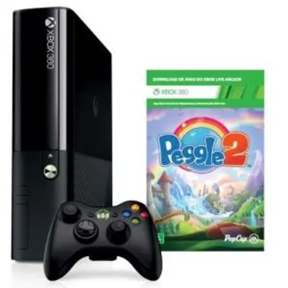 [Ponto Frio] Xbox 360 4gb + jogo Peggle 2 - 649 ou 616,55 1x no C/C