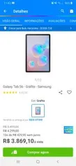 Galaxy Tab S6 - Grafite - Samsung R$3869