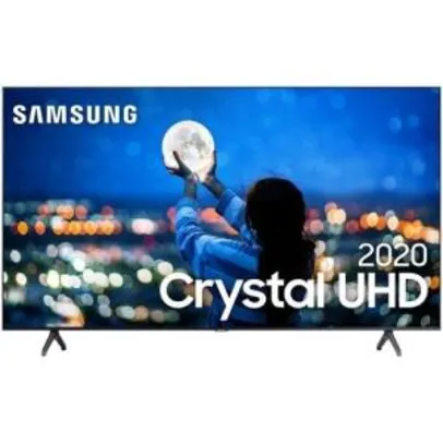 [CC AMERICANAS R$ 1.520,00] Smart TV 43'' Samsung Crystal UHD 43TU7000 4K 2020 Wi-fi Borda Infinita Controle Remoto Único Crystal 4K|R$1.611